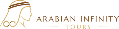 Arabian Infinity Tours Logo Blue